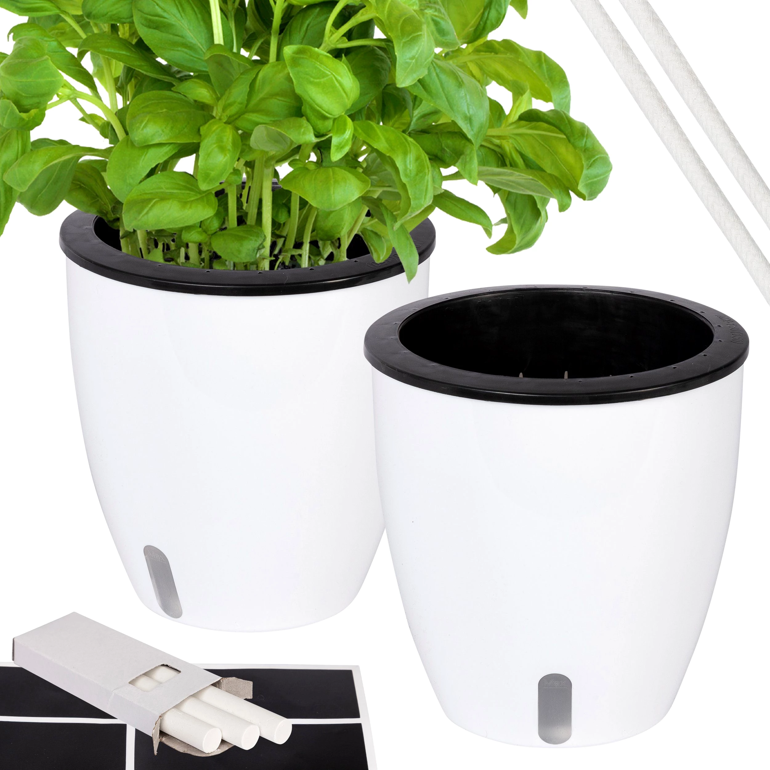 ONVAYA Kräutertopf Pflanztopf selbstwässernd, verscheidenene Sets ... mehr ONVAYA Kräutertopf Pflanztopf selbstwässernd, verscheidenene Sets ... mehr