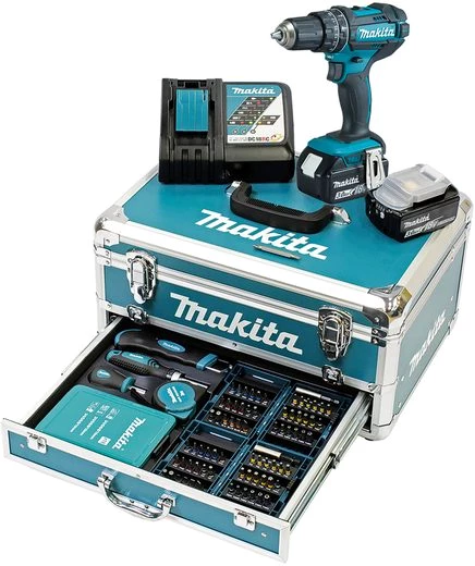 Makita Akku-Schlagbohrschrauber DHP482RFX9, max. 1900 U/min, 18V • 62 Nm Makita Akku-Schlagbohrschrauber DHP482RFX9, max. 1900 U/min, 18V • 62 Nm